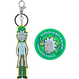 Бейдж Kite набір на липучці та підвіска Rick and Morty (RM24-3010) - мініатюра 2