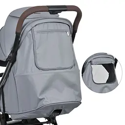 Дитяча прогулянкова коляска AMBER ME 1227 Owl Gray - мініатюра 7