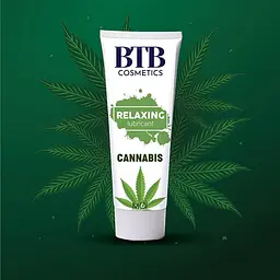Змазка на гібридній основі BTB Relaxing Lubricant Cannabis (100 мл). Розслаблення, зволоження та тривале ковзання - мініатюра 4