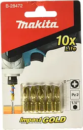Біти торсіонні PZ2 25 мм Makita B-28472 (5 шт) - мініатюра 2