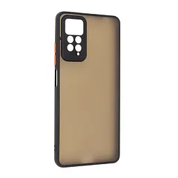 Чехол-накладка для Xiaomi Redmi Note 12 Pro 4G, Frosted Matte, черный, противоударный чехол с защитой всего корпуса, термополиуретан TPU + поликарбонат PC, ArmorStandart (ARM68323)