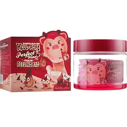 Пілінг-пади на основі червоного вина 30 шт Elizavecca Hell-Pore Perfect Wine Sparkling Peeling Pad - мініатюра 1