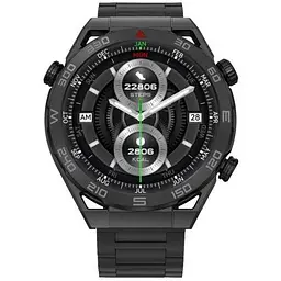 Чоловічий наручний розумний годинник Smart Ultramate з GPS Black - мініатюра 2