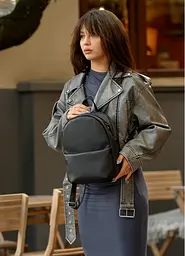 Жіночий рюкзак Sambag Brix KQH чорний 29 х 22 х 10 см (11321001) - мініатюра 6