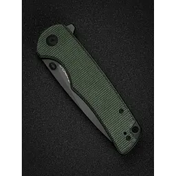 Ніж складаний туристичний Sencut Praktisk, (9.1 см) 9Cr18MoV / Micarta темно-зелений - мініатюра 12