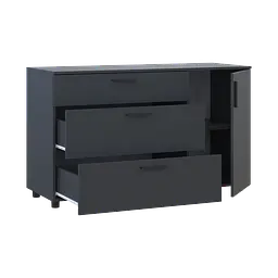 Комод Doros Торн Антрацит 3Ш/1Д 135х51.6х80 (41510185) - мініатюра 5