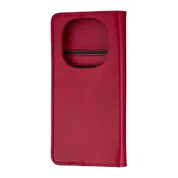 Чохол-книжка Premium Xiaomi Redmi Note 14 Pro 4G Dark Red - мініатюра 3