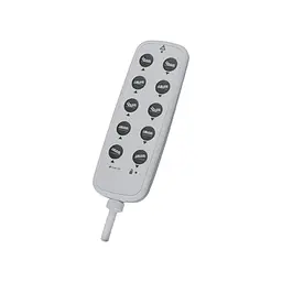 Кровать Rehabed Taurus 2 LUX металлическая с ламелями 90x200 SIL орех (Nursing care bed TAURUS 2-2602) - миниатюра 2