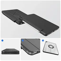 Чохол-книжка BeCover Ultra Slim Origami Flex для Apple iPad Air 13 (2024/2025) Чорний (712980) - мініатюра 3