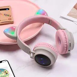 Навушники Hoco W27 Cat ear сірі (6931474718457) - мініатюра 4