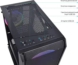 Корпус QUBE NEPTUNE MINI (QB08N_FCNU3) Без БП - мініатюра 6
