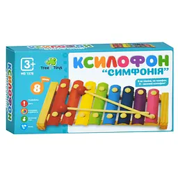 Дерев'яна іграшка "Ксилофон" MD 1378, 2 палички, 8 відтінків - мініатюра 3