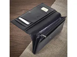 Жіночий гаманець з натуральної шкіри New Contatto 3435 Чорний 19x10x2 см TONY PEROTTI acs0032558 - мініатюра 2