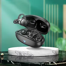 Навушники Hoco EW57 Auspicious clip-on true бездротовий BT headset |BT5.3, 70/450mAh, 11h| white - мініатюра 3