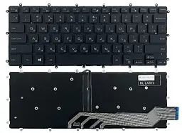 Клавіатура Dell Inspiron 13-5368 5378 5379 7378 7368 14-7460 7467 Vostro 14-5468 Latitude 3379 US чорна без рамки Прямий Enter підсвітка Original PRC (0M9DMK)
