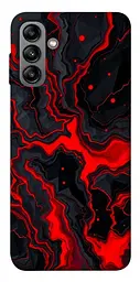 TPU чохол Demsky Black red marble для Samsung Galaxy A04s