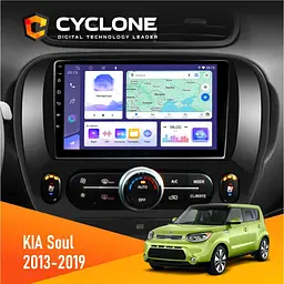 Штатна магнітола KIA Soul 2013-2019 Cyclone C9-011 4x64, DSP Cyclone (НФ-00007052)