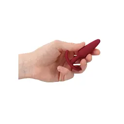 Анальна пробка ShotsToys Slim Butt Plug 8.3 см (червоний) - мініатюра 9