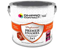 Грунт-емаль DNIPRO CONTACT графіт 2.8кг 3 в 1
