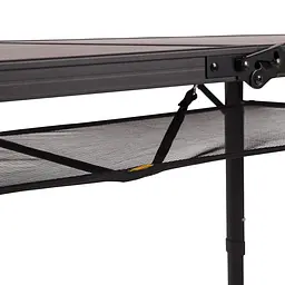 Складний стіл Bo-Camp Melrose Oval 120x80 cm Black/Wood look (1404220), Коричневий - мініатюра 14