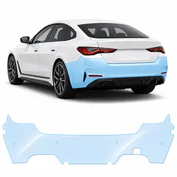 Антигравійна захисна бронеплівка за лекалами для BMW i4 G26 2021- задній бампер