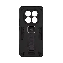 Чехол для Xiaomi Redmi Note 14 Pro 4G/Note 14 Pro 5G Poco X7 5G, Proover, черный, с подставкой и магнитом, противоударный, ударопрочный, бронированный, панель-накладка, защита всего корпуса, термополиуретан (TPU) + поликарбонат (PC)