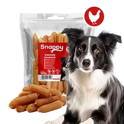 Ласощі для собак SNAPPY DOG SNACKS SAUSAGES Сосиски з курки, 500 г