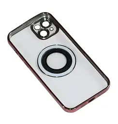 Магнітний чохол XON PhoneCase Magnetic для iPhone 14 Plus (PCMC1114200P 8208) Рожевий/Прозорий - мініатюра 4
