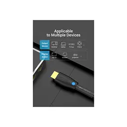 Кабель мультимедійний HDMI M to HDMI M 10.0m V2.0 4K60Hz black Vention (AAMBL) - мініатюра 7