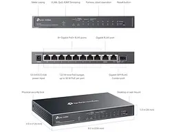 Комутатор TP-LINK Omada ES210GMP - мініатюра 6