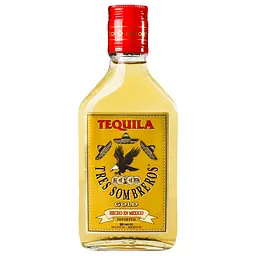 Текіла Tres Sombreros Gold, 38%, 0,2 л