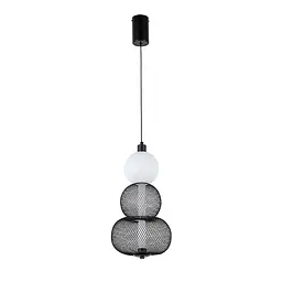 Світильник підвісний LED Levistella 7812026 BK, 6W, 3000K, чорний метал, для вітальні