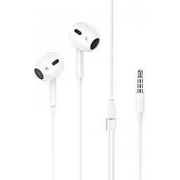 Навушники Hoco crystal earphones with mic M1 Max 3.5мм білі - мініатюра 8
