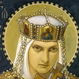 Інтер'єрна картина Княгиня Ольга, Бруні Микола, Україна, історія, інтер'єрний декор, 60×60 см (id6986) - мініатюра 5