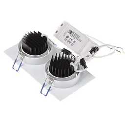 Світильник стельовий Brille LED врізний LED-173/2x5W NW WH 32-192 - мініатюра 3