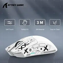 Бездротова мишка ATTACK SHARK X11 White (PAW3311, 22K DPI, 65 годин на одному заряді) - мініатюра 2