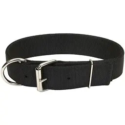 Нашийник для собак Coastal Macho Dog 4,5х65 см подвійний нейлон (чорний)