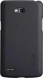 Чохол Nillkin Super Frosted Shield Case LG L80 Dual D380 black + плівка - мініатюра 1