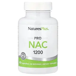 N-ацетил L-цистеїн Natures Plus Pro NAC 1200 уповільненого вивільнення 600 мг 60 таблеток