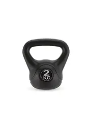 Гиря вінілова Gymtek 2кг чорний - мініатюра 1