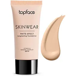 Тональний крем TopFace Skinwear Matte Effect Longlasting Foundation PT468 відтінок 01, 30 мл - мініатюра 2