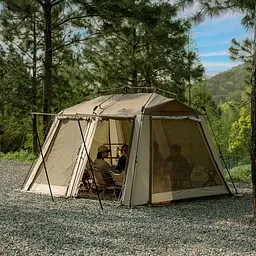 Чотиримісний намет Naturehike Village CNH23ZP12003 (Коричнева) - мініатюра 5