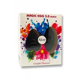 Віброяйце Alive Magic Egg 3.0 7.3 см чорний - мініатюра 2