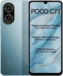 Смартфон Xiaomi Poco C71 3/64GB Blue (Global) Без NFC (no charger)