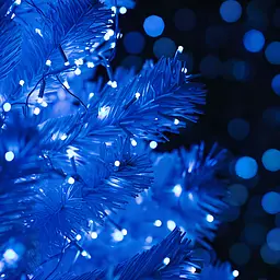 Новорічна гірлянда Різдвяна фея вулична GarlandoPro 100 м 1000 LED гірлянда на вулицю 8 режимів роботи білий провід Синій CF1000L100MWBL