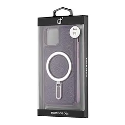 Чохол Jinduka Leather Ringo iPhone 12 Purple - мініатюра 2