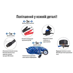 Компресор автомобільний Vitol 50 л (K-55)  - мініатюра 2