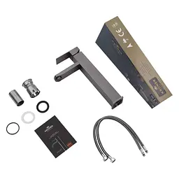 Змішувач для раковини Kroner KRP Edelstahl Kubus - PVD010-3 (CV035910) - мініатюра 8