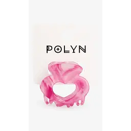 Заколка-краб для дівчинки Polin 3693-11 Біло-рожевий