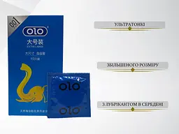 Презервативи Olo Blue Elephant 10 шт. (ROZ6400230544) - мініатюра 2